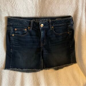 AEO Boy MIDI Blue Jean Shorts Sz 0